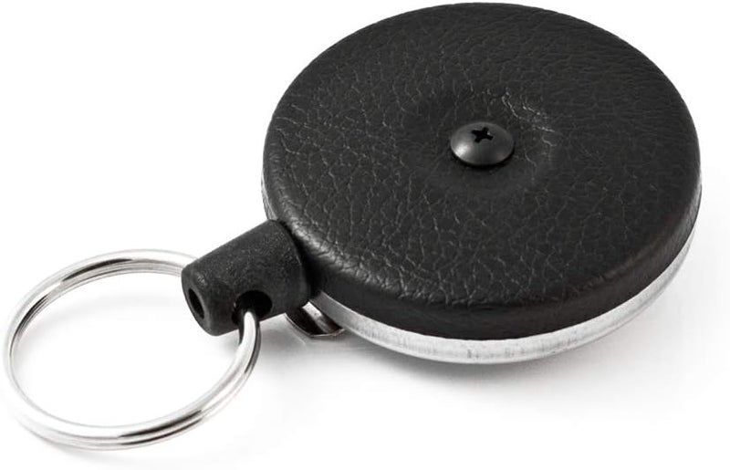 KEY-BAK Original HD Retractable Key Holder with 48" Kevlar Cord and Steel Belt Clip - Image 1